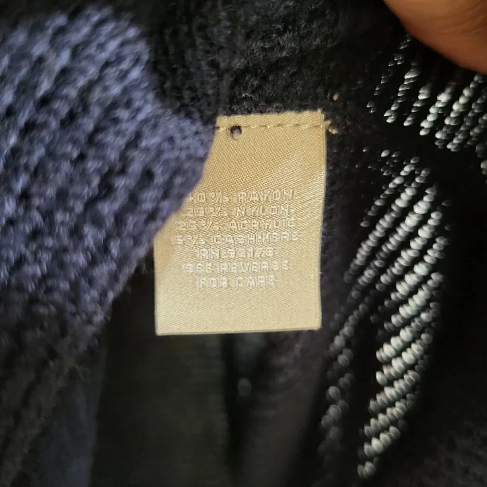 Joan‎ vass studio navy sweater sx lg - Picture 4 of 7